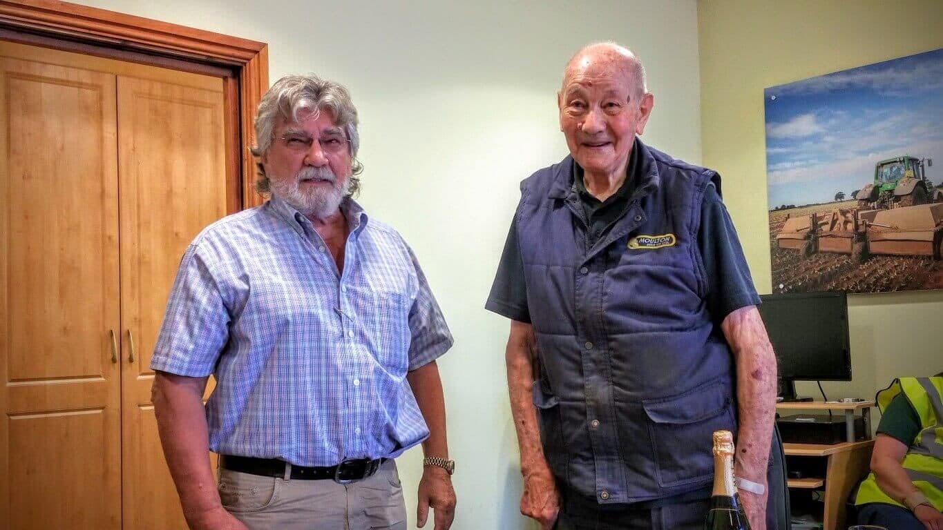 Eddie Peak, 95, retires after 22 years' service.