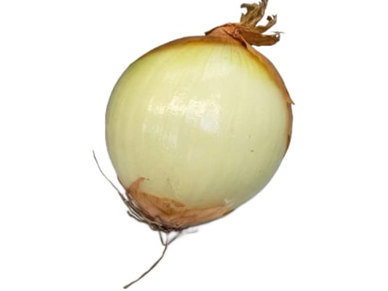 Example of skinning on an onion